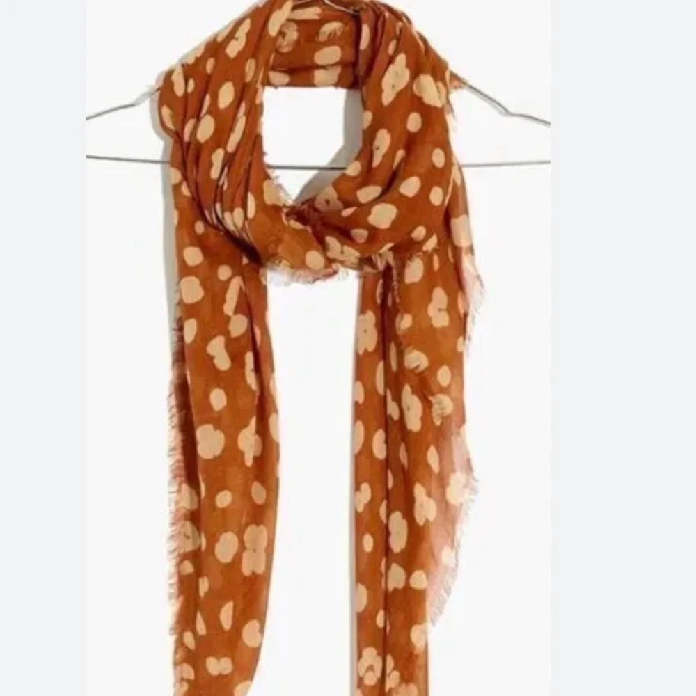 Madewell Scarf in Brown and Cream - Picture 1 of 2